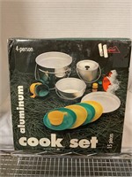 Aluminum 4 person cook set for camping