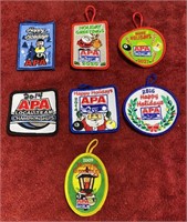 Set of (7) APA Holiday Sew-On Patches