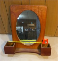 VTG wood framed 24in overall mirror