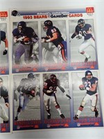 1993 Chicago Bears Gameday Cards McDonalds