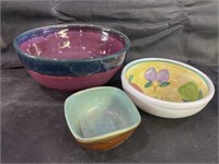 VTG Italian & Art Pottery Bowls