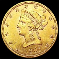 1901 $10 Gold Eagle UNCIRCULATED