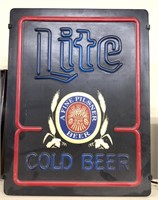 Lite cold beer light tested/works