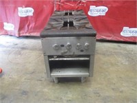 18x43x24 Two Bunner Gas Stock Pot Stoves