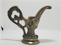 Vintage cast metal ornate Aladdin lamp part spacer