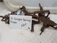 4 Single Spring Traps