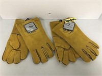 2 PAIRS CAIMAN 1452 LEATHER WELDING GLOVES