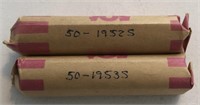 (2) Rolls of Lincoln Wheat Cents