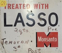 Vintage sign, Monsanto/Tenoran