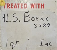 Vintage sign, Borax