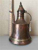 Vintage Turkish Copper & Brass Kettle