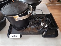 ELECTRIC GRIDDLE & FRY DADDY DEEP FRYER