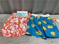 2 Boys Small Swim Shorts