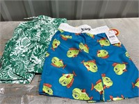 2 Boys Medium Swim Shorts