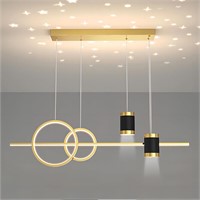 Gold 5-Light LED Dimmable Pendant