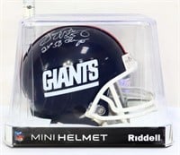 Autograph Gary Reasons Giants mini helmet w/ COA