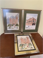 Vintage Pen/Ink & Watercolors by John R. Taylor