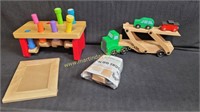 Misc Wood Toys Lot