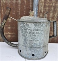 Vintage aluminum oil can