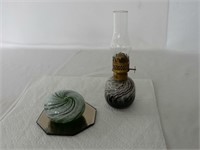 LOT OF 2 1980'S HAND BLOWN GLASS COLLECTIBLES