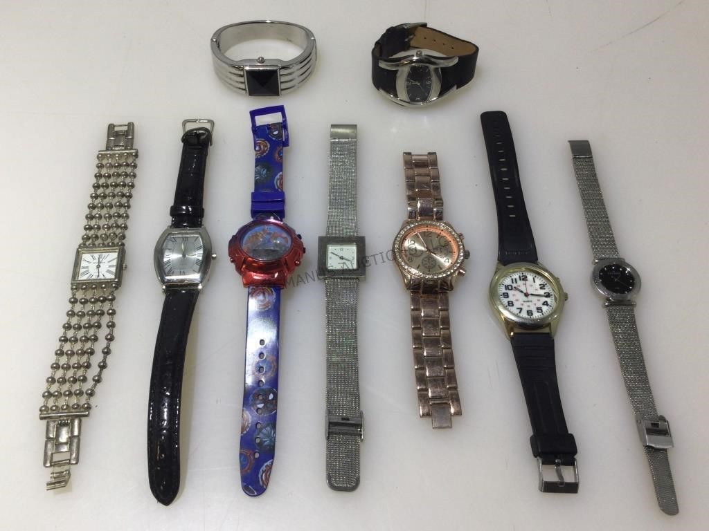 Assorted watches.