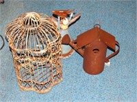 Birdcage, decorative water can & angel