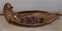 (K) California Cleminsons Pottery Bird Tray