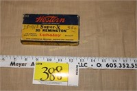 Vintage Western Super X 30 Remington 20ct