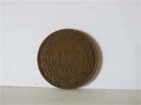 1916 CANADA ONE CENT COIN