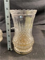 Vintage Lamplight Farms Crystal Oil Lamp - 6.75" T