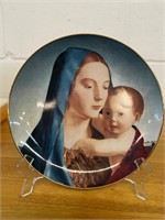Madonna and Child Plate, 1990 Christmas Plate