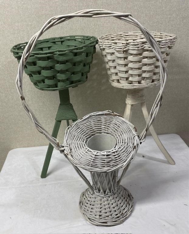 Woven Plant Stands