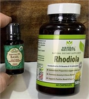 Basil Oil / Natural Dietary Supplement (Rhodiola)