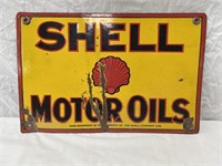 Original Shell Motor Oils enamel rack sign