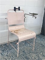 Vintage metal medical chair