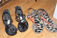 Two pairs of sandals, Kors