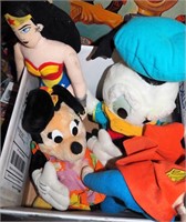 4 Piece Cartoon Comics Stuffed Toys Lot