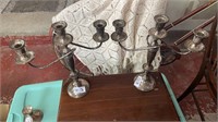 Vintage - Sterling candle sticks - 14 inches h-