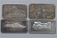 4 - 1ozt Silver .999 (4ozt TW) Bars