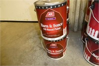 Oil paint, Ace Gloss, barn red, 4 gallons