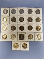 Lot of 22 mostly proof Kennedy half dollars $11 fa