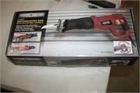 Reciprocating Saw in Box; Extra Blades