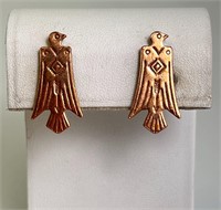 Vintage Copper Eagle Earrings 4.5 Grams (Unique)