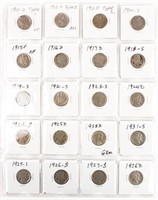Coin 20 Buffalo Nickels 1913-1926