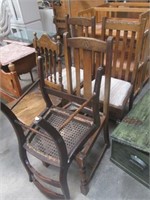 Five Vintage Wooden Chairs