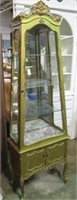 GOLD PAINTED DISPLAY CASE 24"X75"