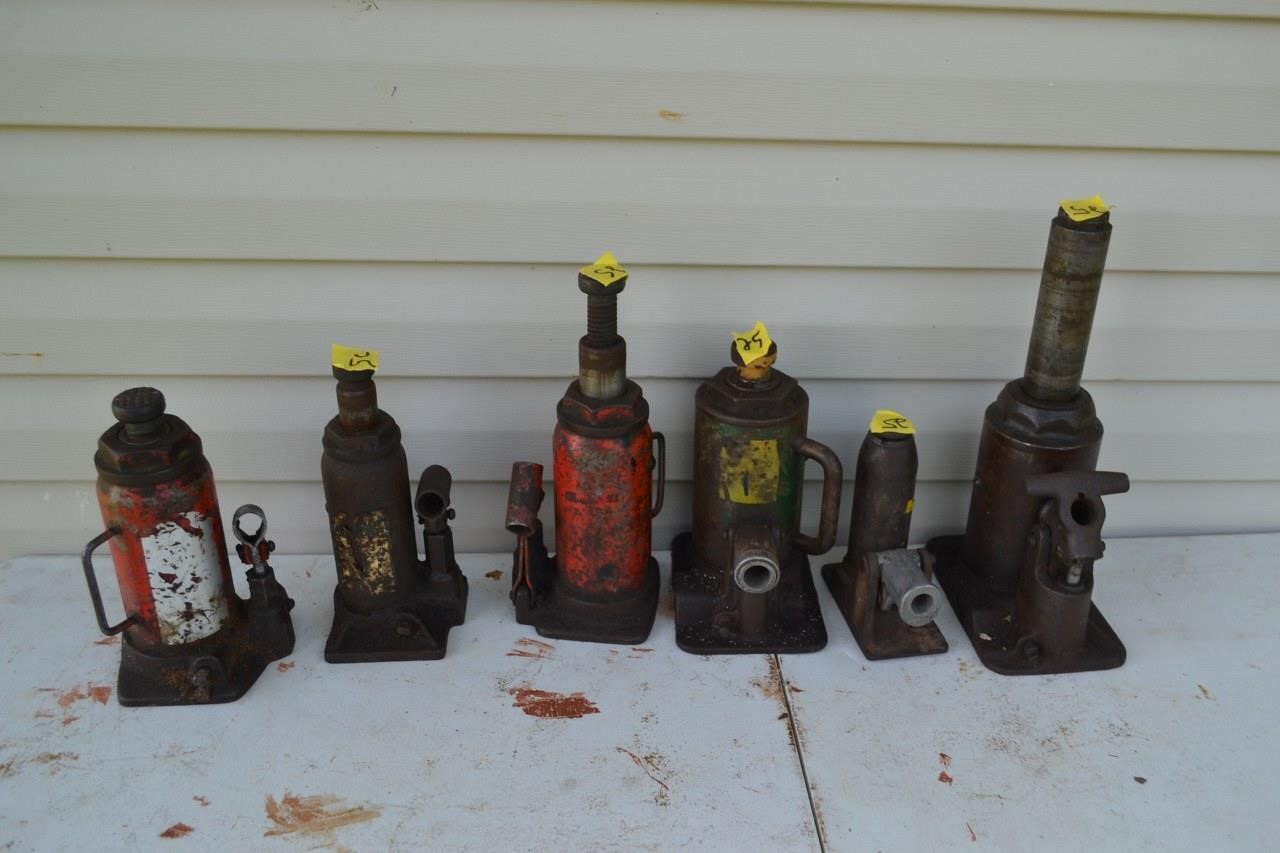 25: (6) Assorted bottle jacks