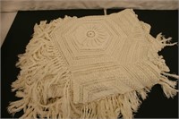 Vintage Crocheted Full Size Bedspread