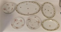 (11) French Limoges Porcelain Platters & Plates