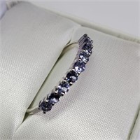 S.Silver Tanzanite (1ct) Ring